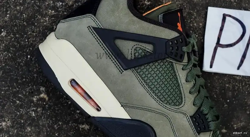 MATERIALS RETAIL Jordan PK READY GOD TO SHIP 4 Undefeated Olive Travis Scott 0510